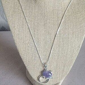 Amethyst Cat Necklace